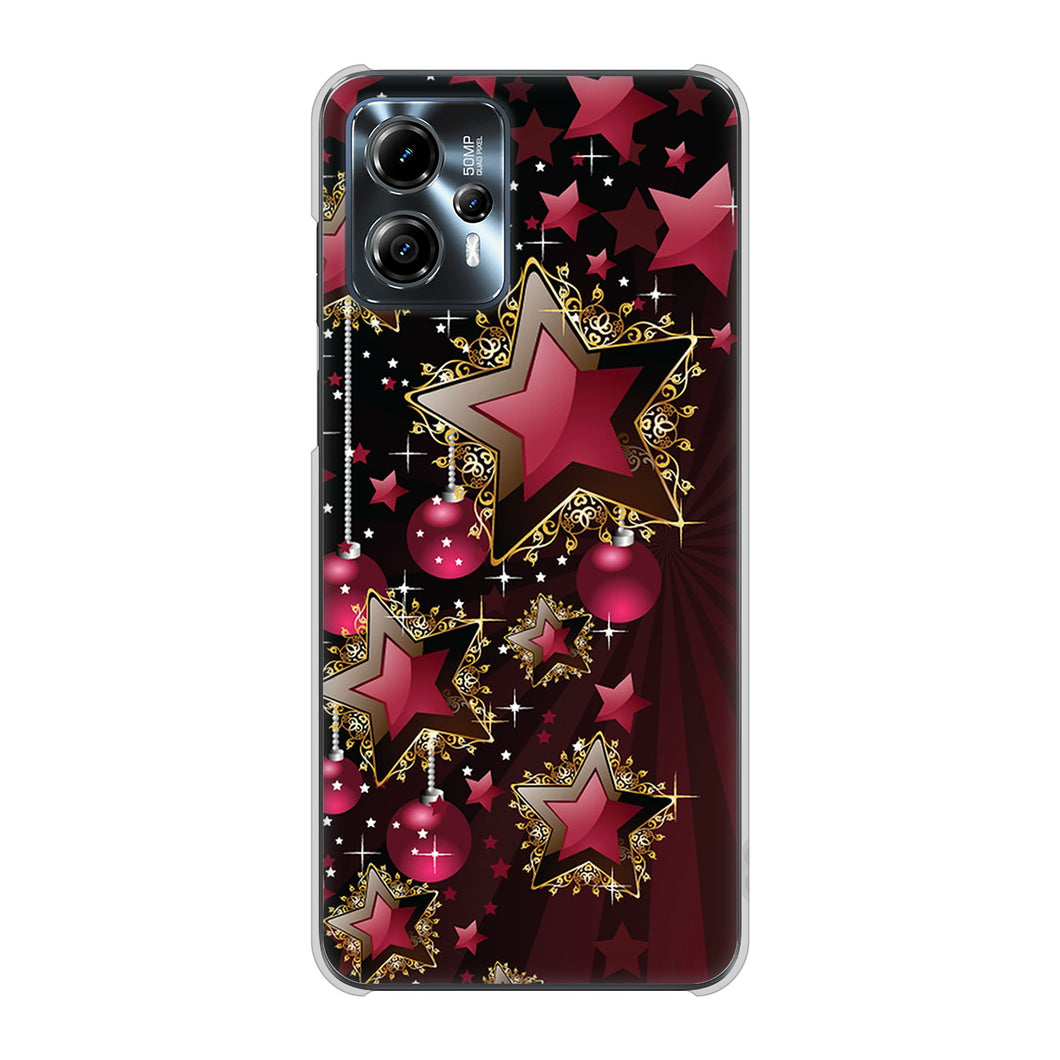 moto g13 高画質仕上げ 背面印刷 ハードケース 【434 星の壁】