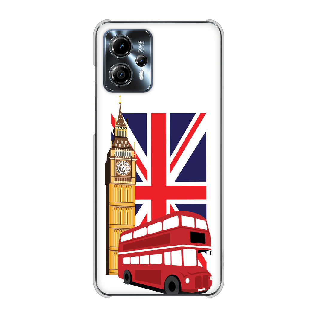 moto g13 高画質仕上げ 背面印刷 ハードケースイギリスの風景