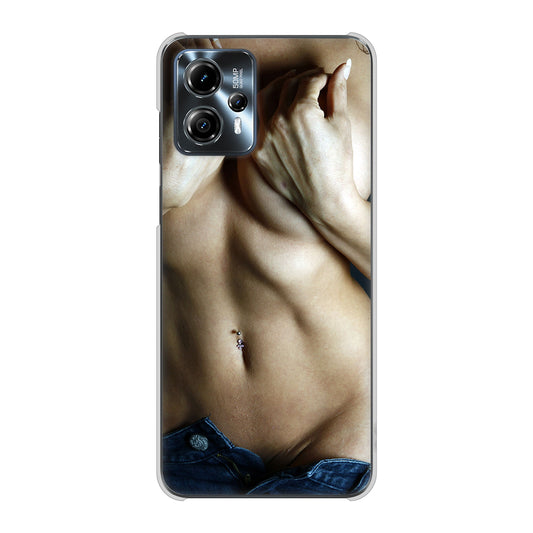 moto g13 高画質仕上げ 背面印刷 ハードケース 【602 ボディライン】