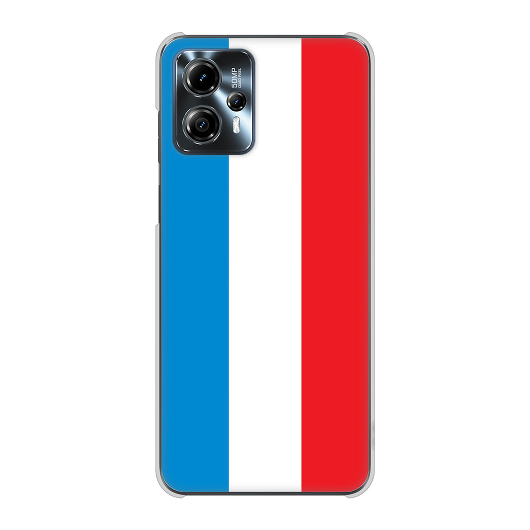 moto g13 高画質仕上げ 背面印刷 ハードケース国旗