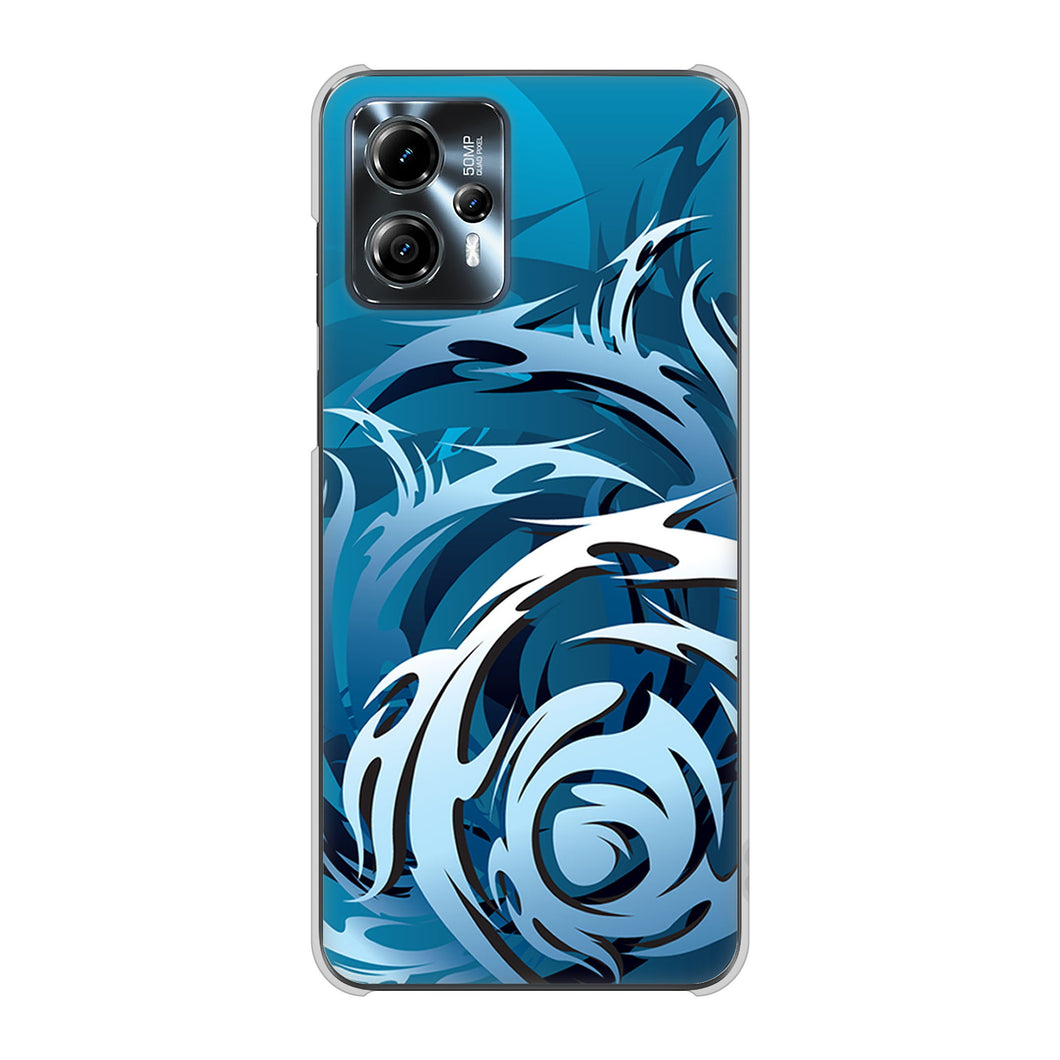 moto g13 高画質仕上げ 背面印刷 ハードケース 【731 ドラゴンサークル】