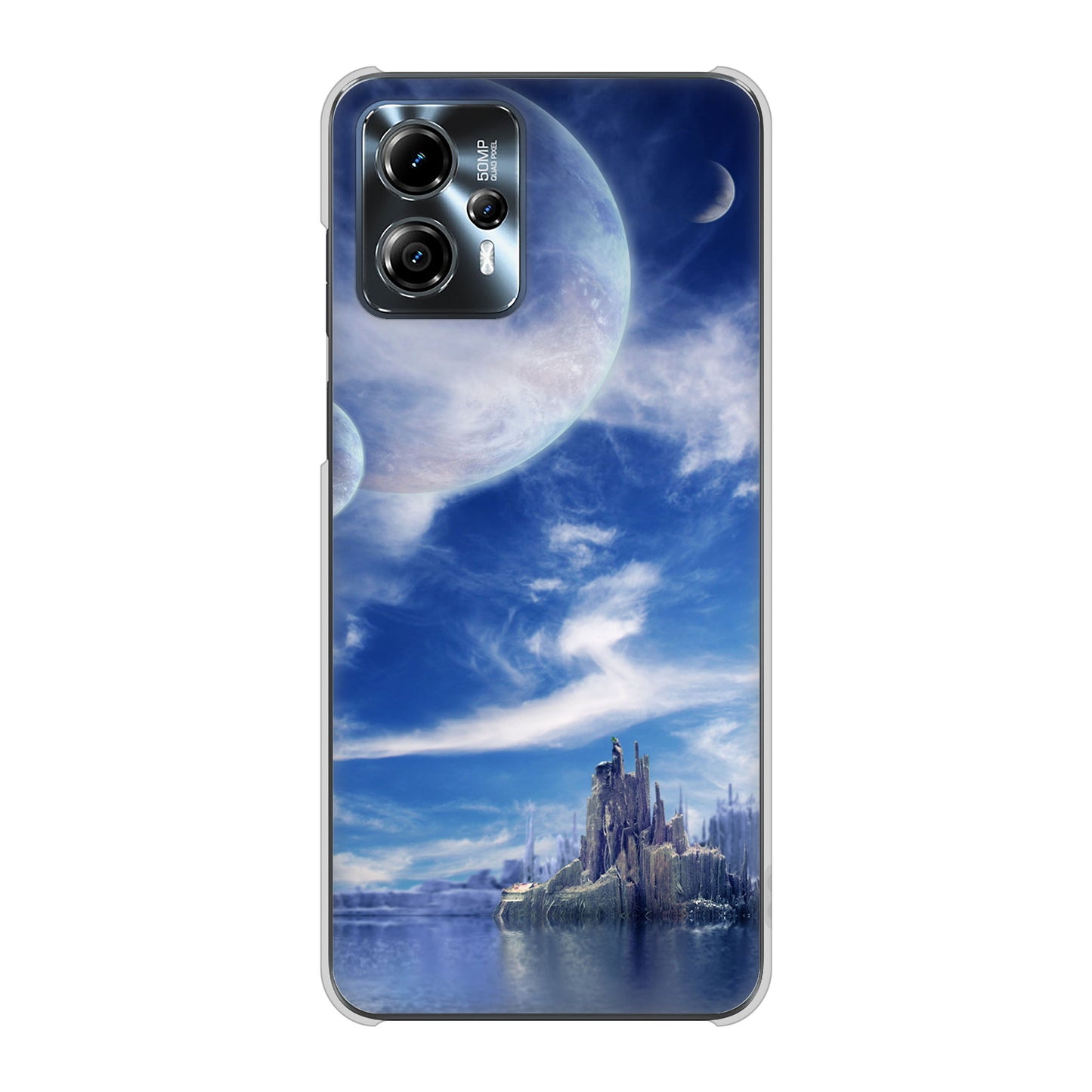 moto g13 高画質仕上げ 背面印刷 ハードケース 【1270 広がる宇宙】