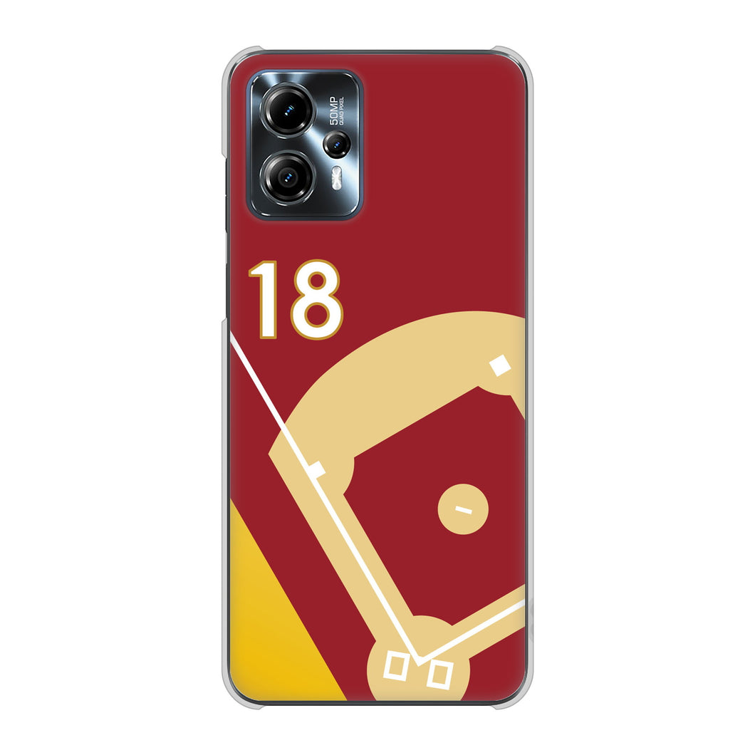moto g13 高画質仕上げ 背面印刷 ハードケースbaseball