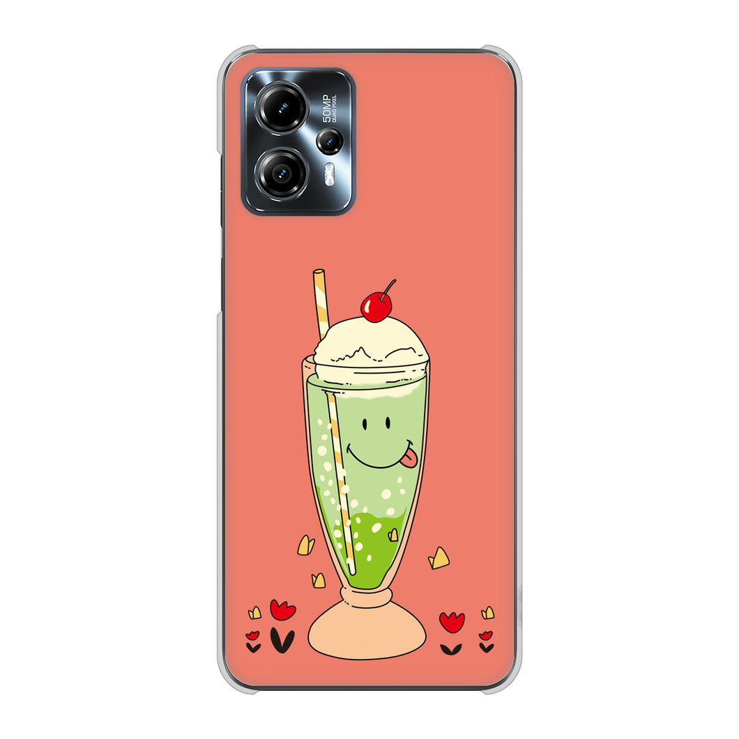 moto g13 高画質仕上げ 背面印刷 ハードケーススイーツイラスト