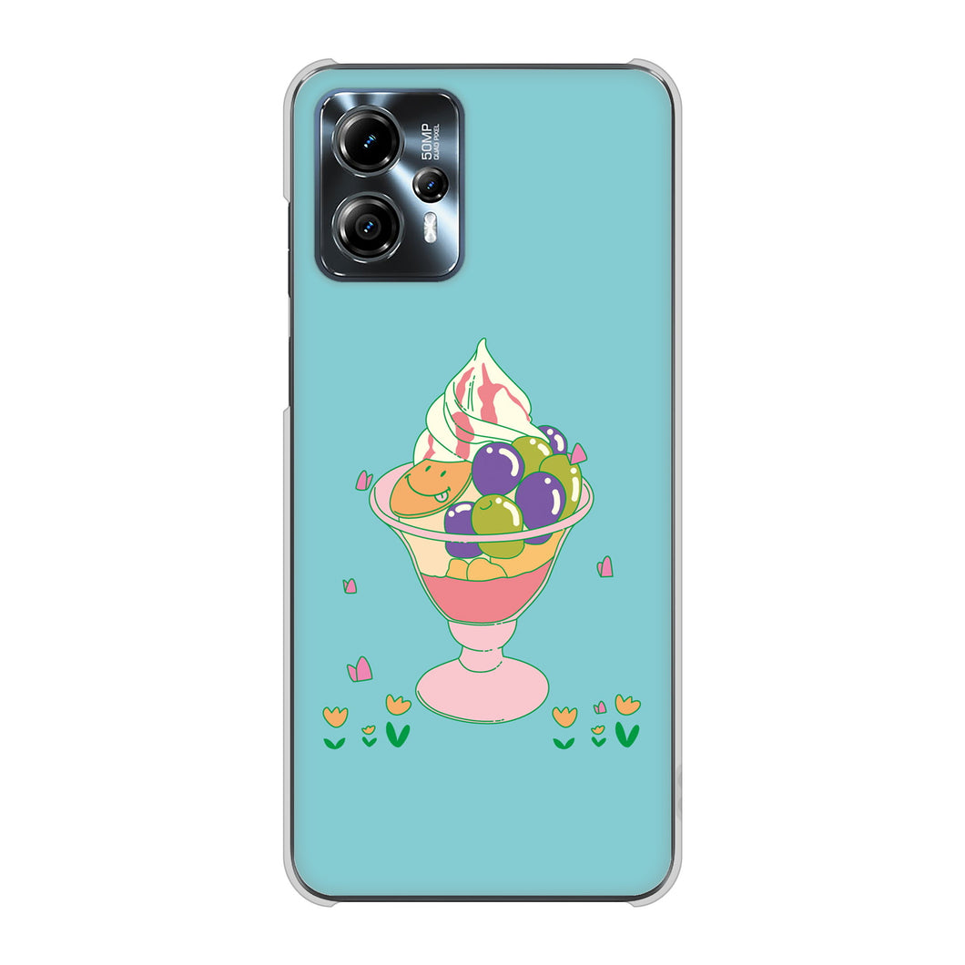 moto g13 高画質仕上げ 背面印刷 ハードケーススイーツイラスト