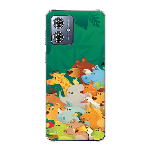 moto g64 5G 高画質仕上げ 背面印刷 ハードケース 【370 全員集合】