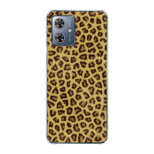 moto g64 5G 高画質仕上げ 背面印刷 ハードケースヒョウ柄ベーシックS