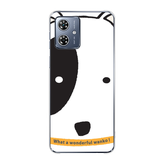 moto g64 5G 高画質仕上げ 背面印刷 ハードケース 【IA800 わんこ】