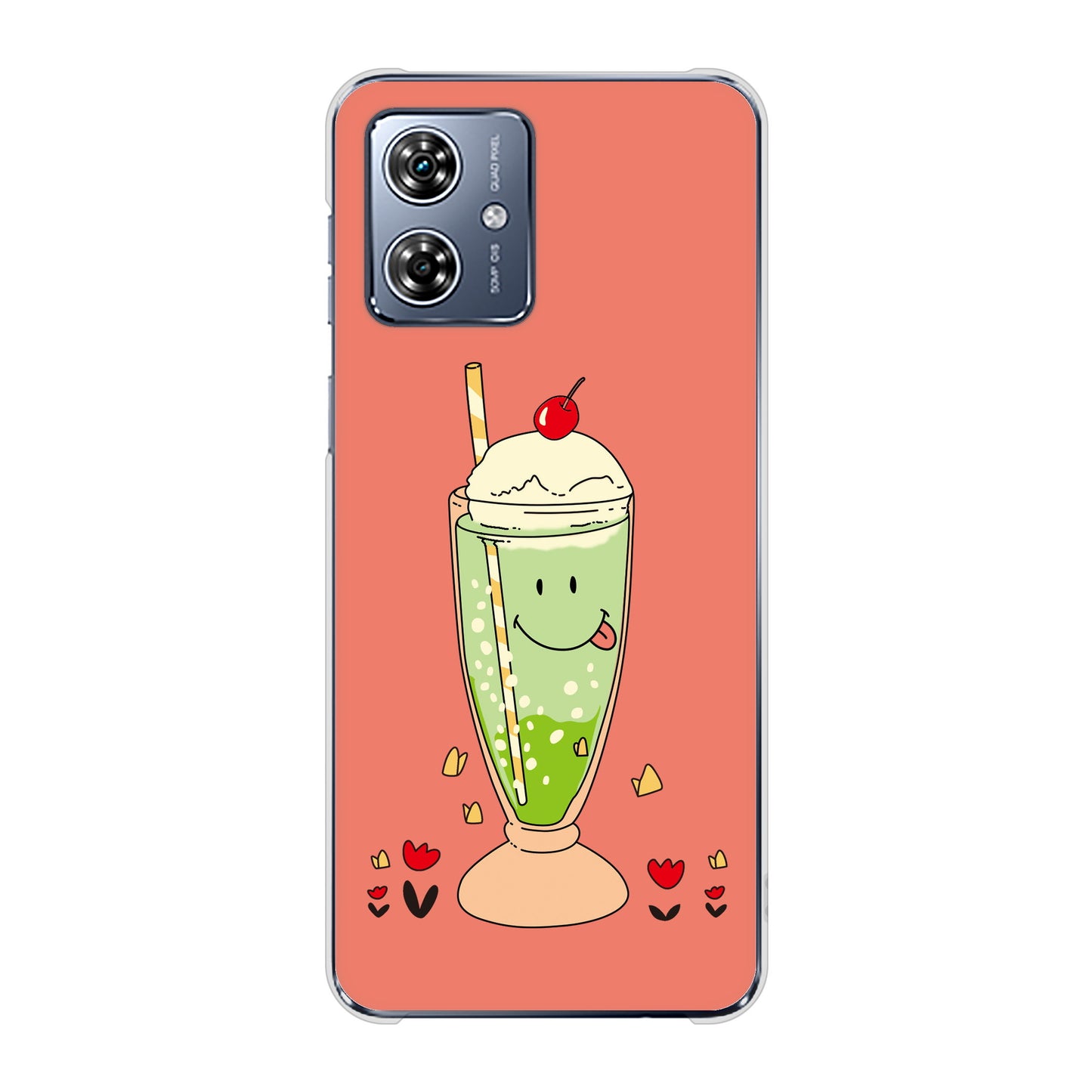 moto g64 5G 高画質仕上げ 背面印刷 ハードケーススイーツイラスト