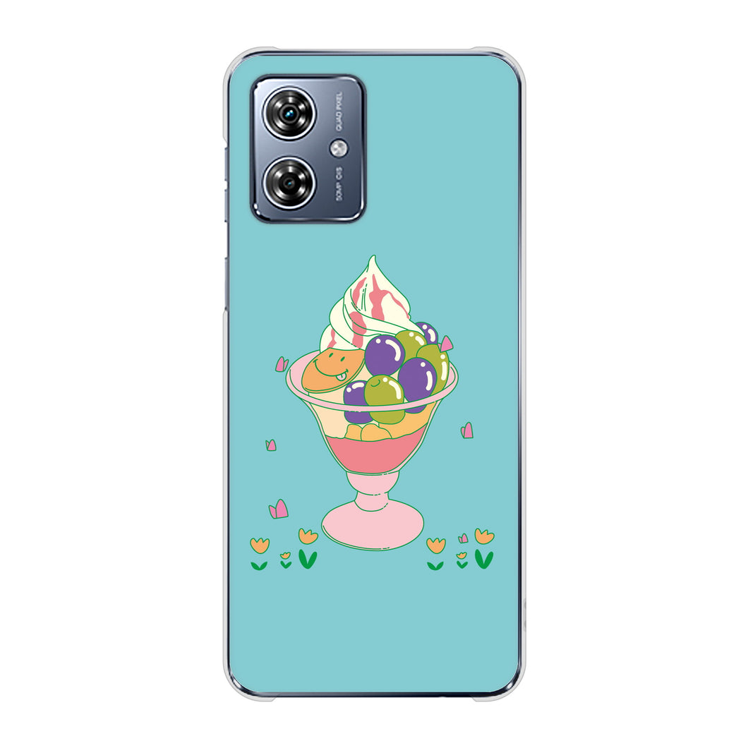 moto g64 5G 高画質仕上げ 背面印刷 ハードケーススイーツイラスト