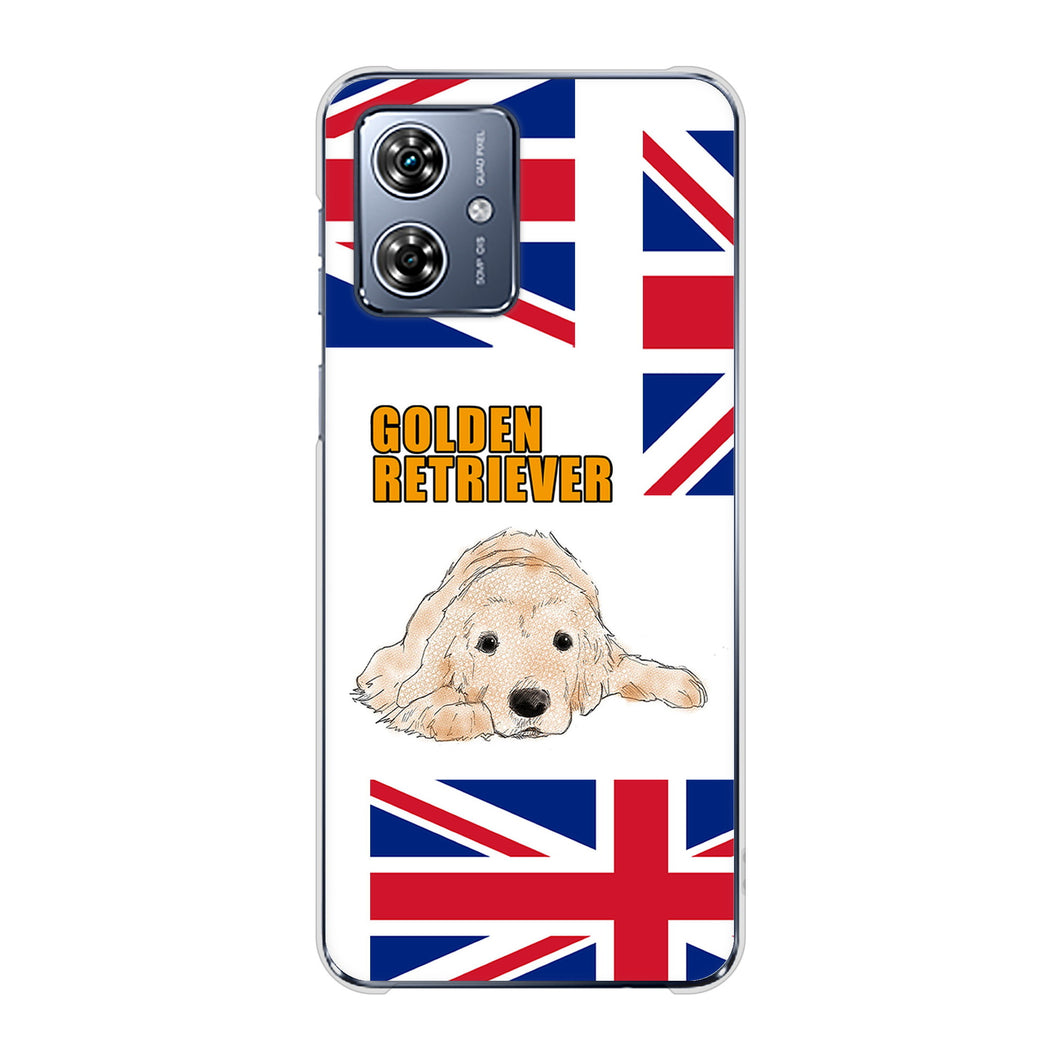 moto g64 5G 高画質仕上げ 背面印刷 ハードケースゴールデンレトリバー