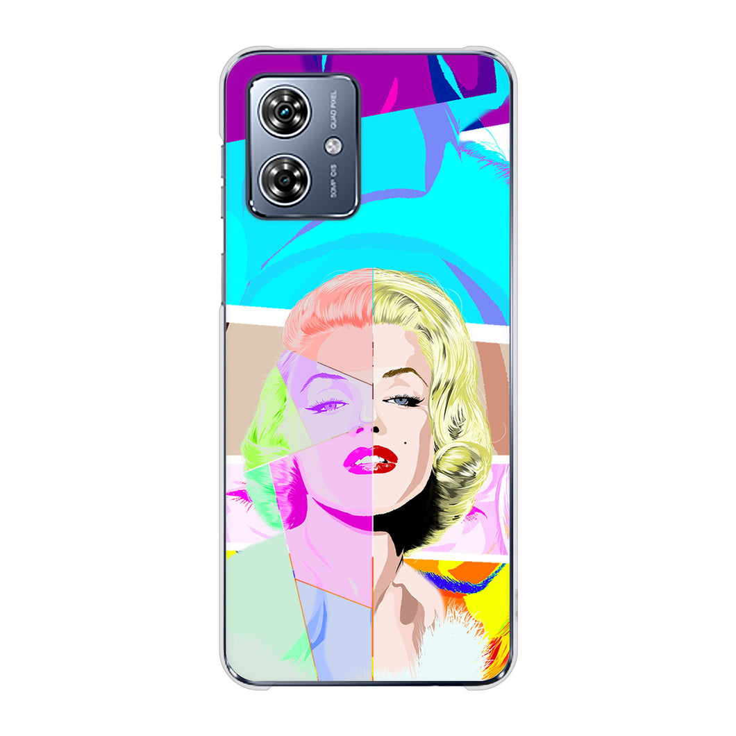 moto g64 5G 高画質仕上げ 背面印刷 ハードケースマリリンモンローデザイン