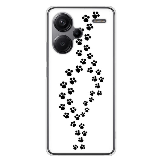 Xiaomi Redmi Note 13 Pro+ 高画質仕上げ 背面印刷 ハードケース 【066 あしあと】