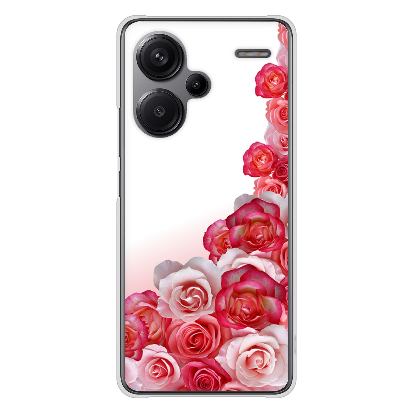 Xiaomi Redmi Note 13 Pro+ 高画質仕上げ 背面印刷 ハードケースロマンチックなバラ