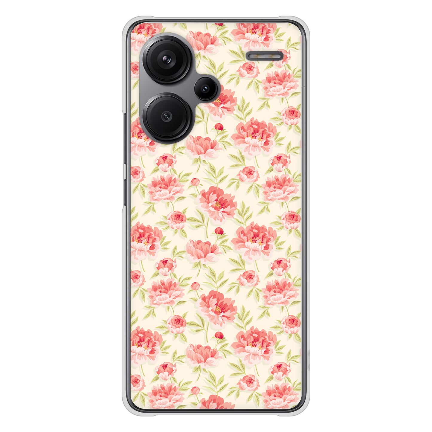 Xiaomi Redmi Note 13 Pro+ 高画質仕上げ 背面印刷 ハードケース北欧の小花
