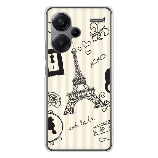 Xiaomi Redmi Note 13 Pro+ 高画質仕上げ 背面印刷 ハードケースLOVE フランス