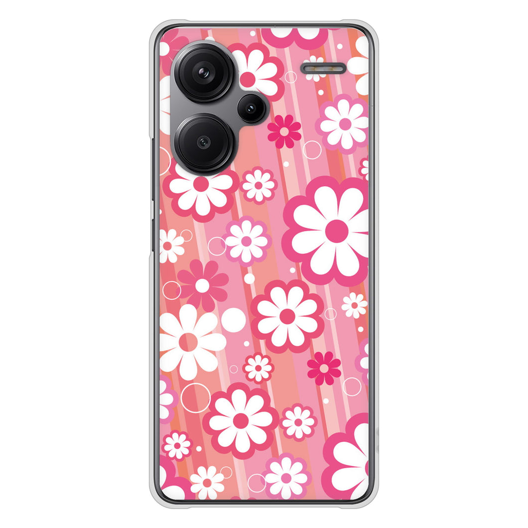 Xiaomi Redmi Note 13 Pro+ 高画質仕上げ 背面印刷 ハードケース 【751 マーガレット（ピンク系）】