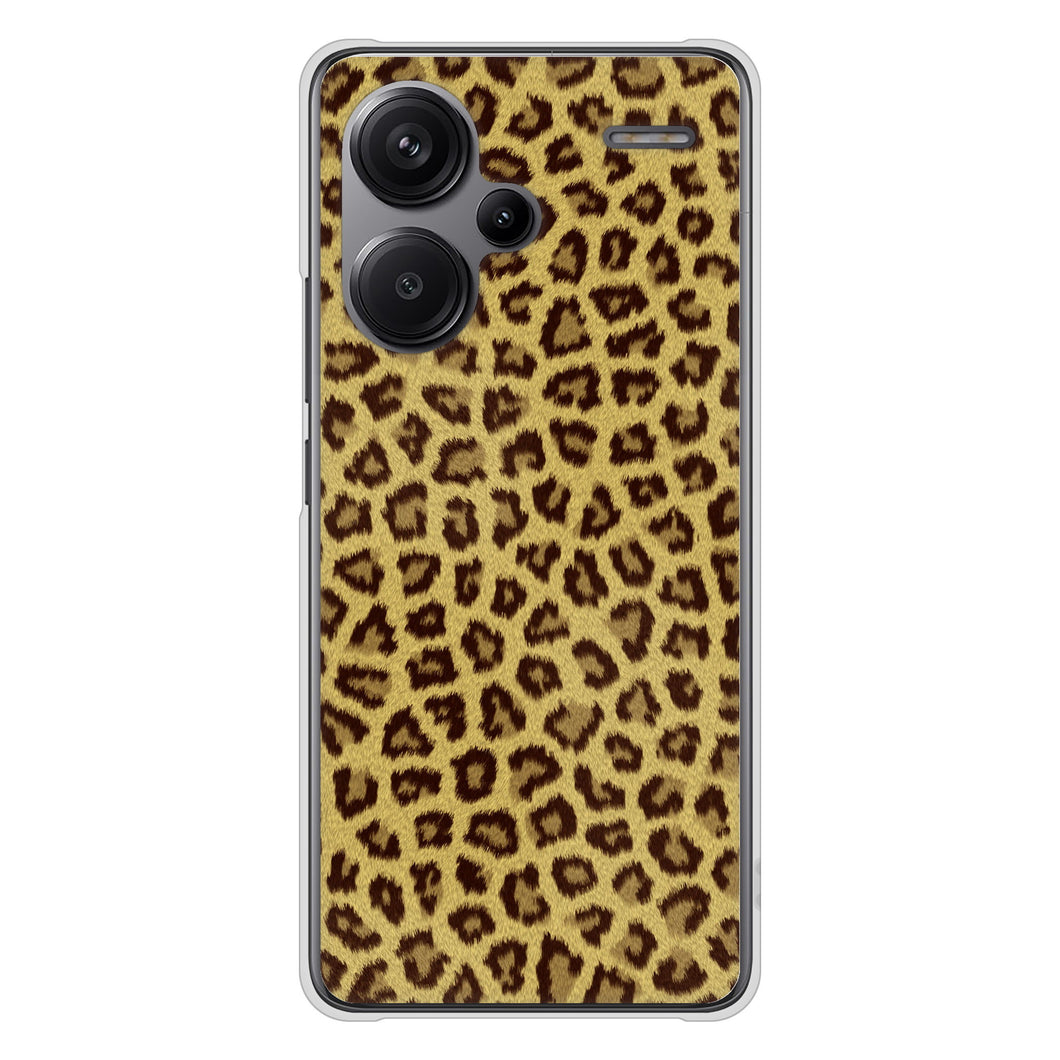 Xiaomi Redmi Note 13 Pro+ 高画質仕上げ 背面印刷 ハードケースヒョウ柄ベーシックS