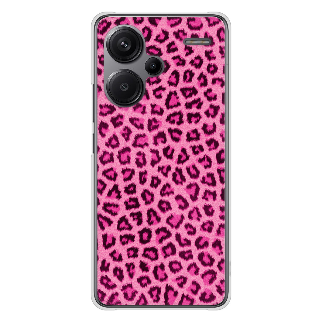 Xiaomi Redmi Note 13 Pro+ 高画質仕上げ 背面印刷 ハードケースヒョウ柄ベーシックS