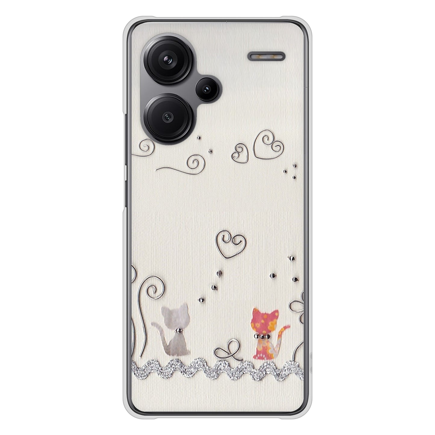 Xiaomi Redmi Note 13 Pro+ 高画質仕上げ 背面印刷 ハードケースクラフト写真ネコ