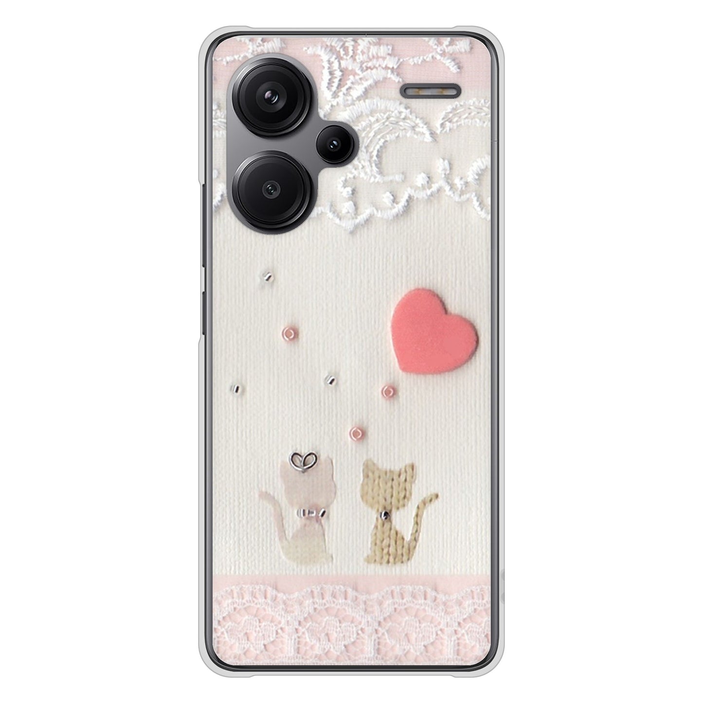 Xiaomi Redmi Note 13 Pro+ 高画質仕上げ 背面印刷 ハードケースクラフト写真ネコ