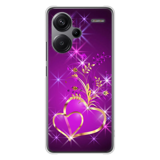 Xiaomi Redmi Note 13 Pro+ 高画質仕上げ 背面印刷 ハードケースきらめきハート