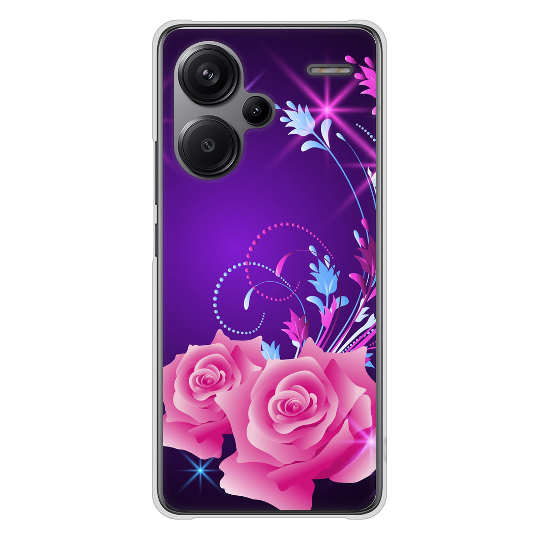 Xiaomi Redmi Note 13 Pro+ 高画質仕上げ 背面印刷 ハードケースロマンチックなバラ