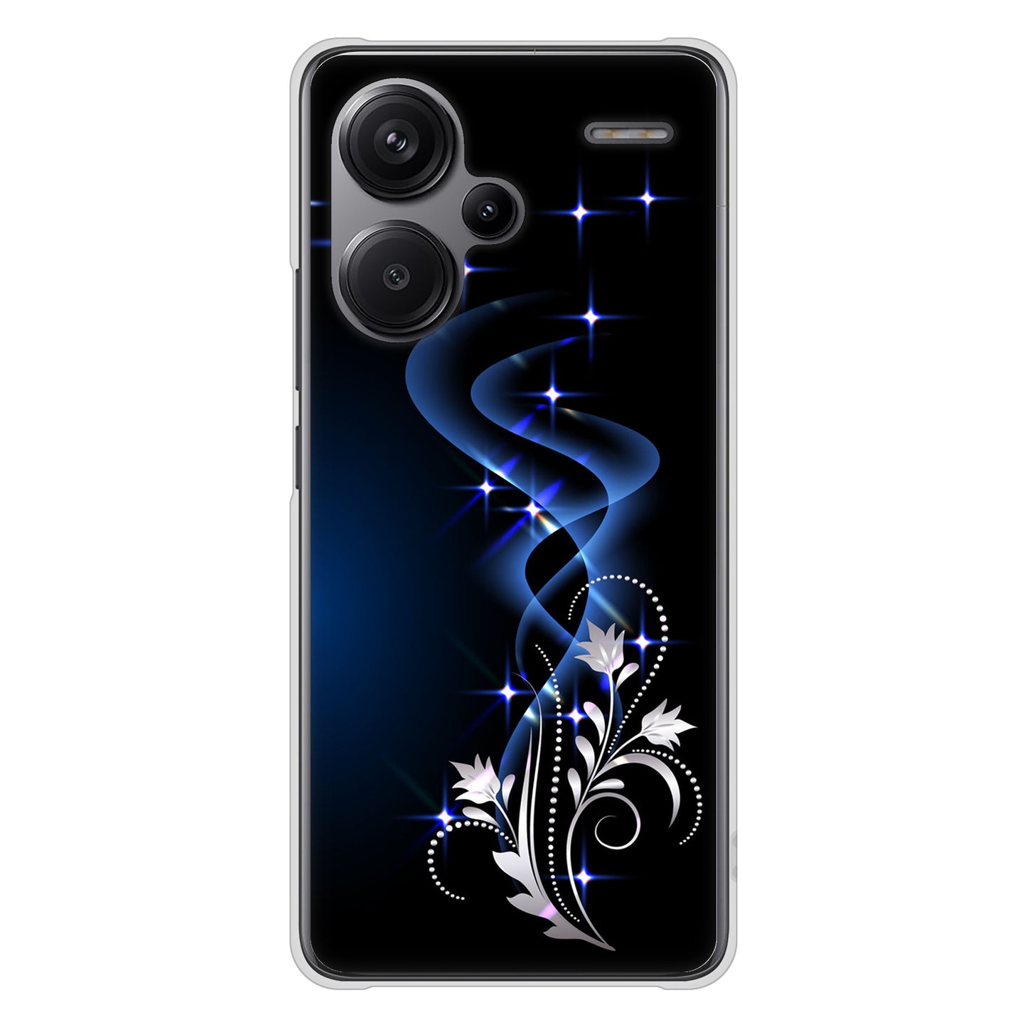 Xiaomi Redmi Note 13 Pro+ 高画質仕上げ 背面印刷 ハードケース 【1278 華より昇る流れ】