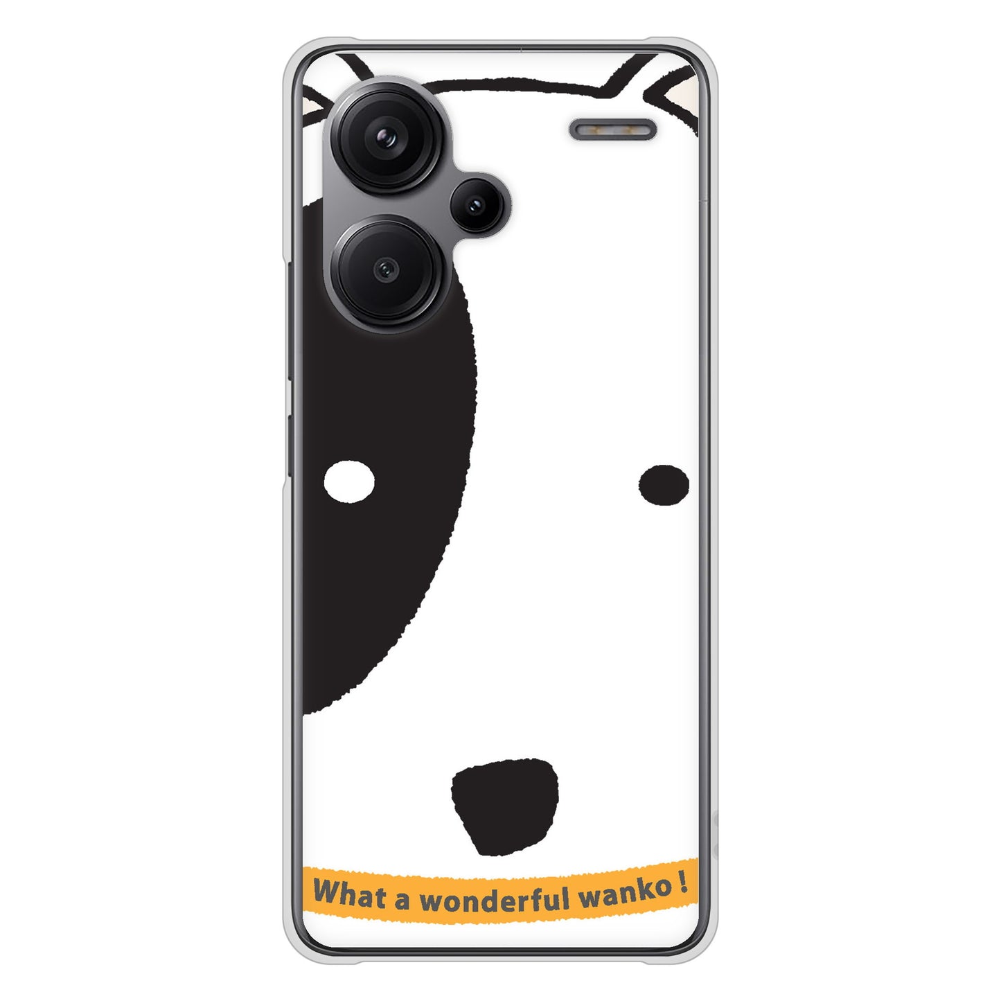 Xiaomi Redmi Note 13 Pro+ 高画質仕上げ 背面印刷 ハードケース 【IA800 わんこ】