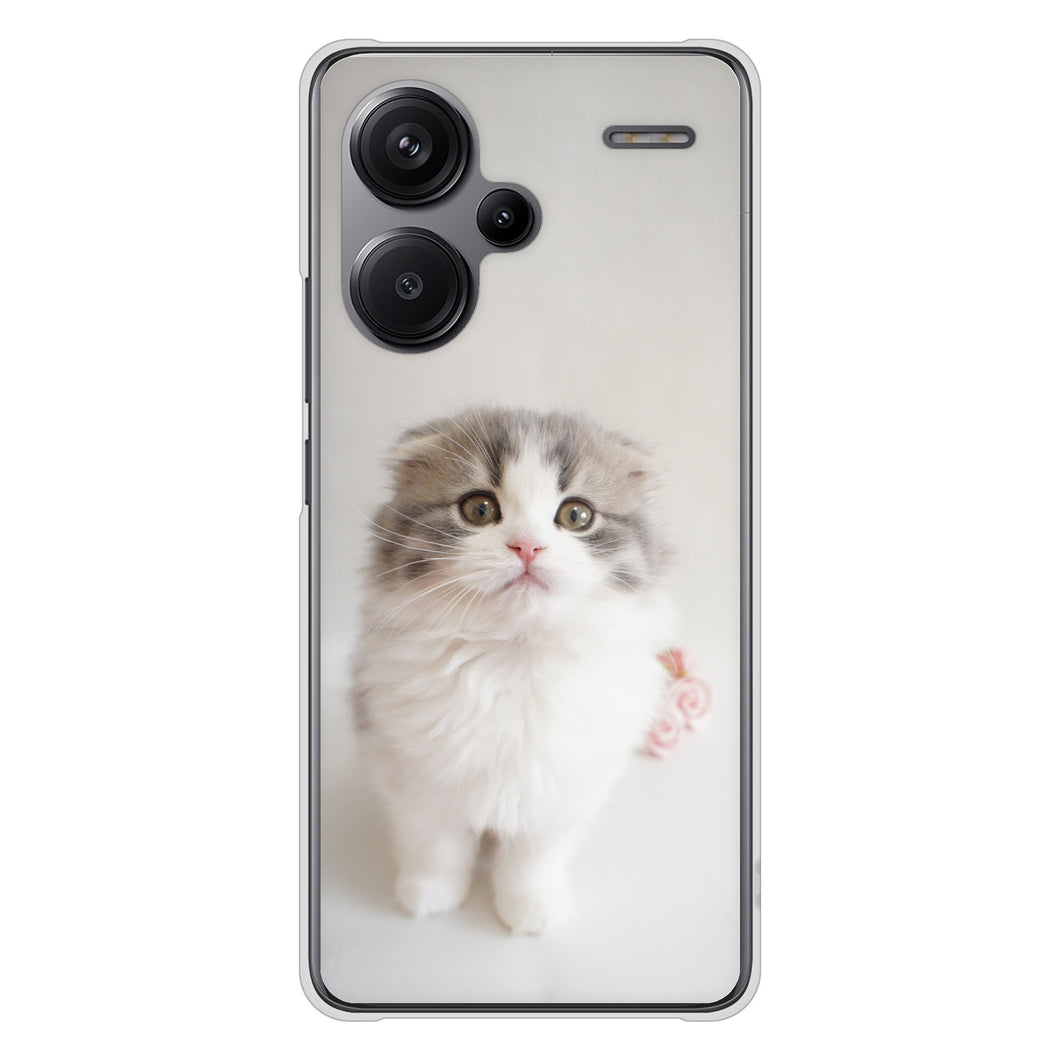 Xiaomi Redmi Note 13 Pro+ 高画質仕上げ 背面印刷 ハードケース 【VA803 まっていますネコ】