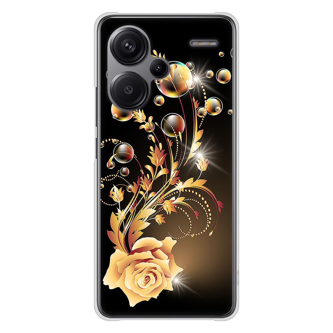 Xiaomi Redmi Note 13 Pro+ 高画質仕上げ 背面印刷 ハードケースロマンチックなバラ