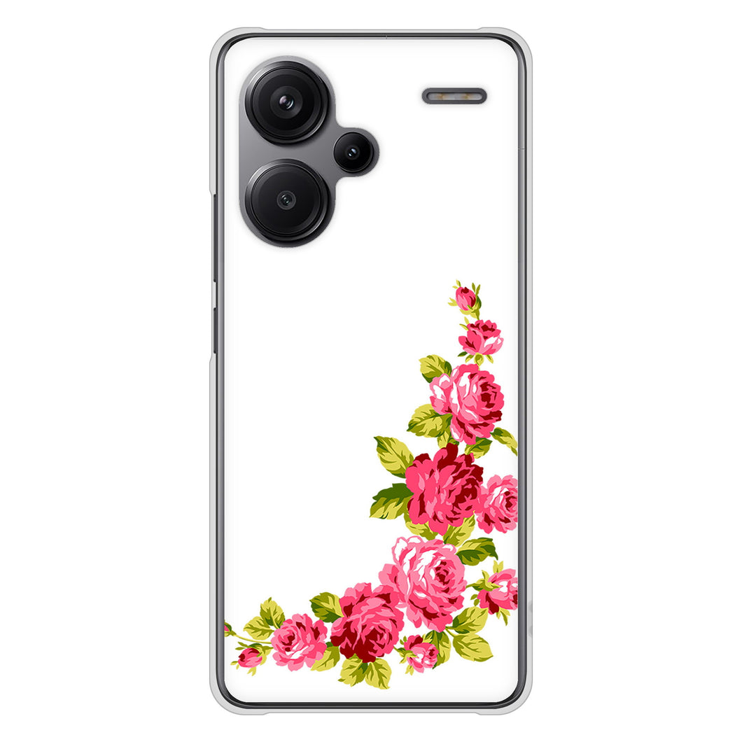 Xiaomi Redmi Note 13 Pro+ 高画質仕上げ 背面印刷 ハードケースロマンチックなバラ