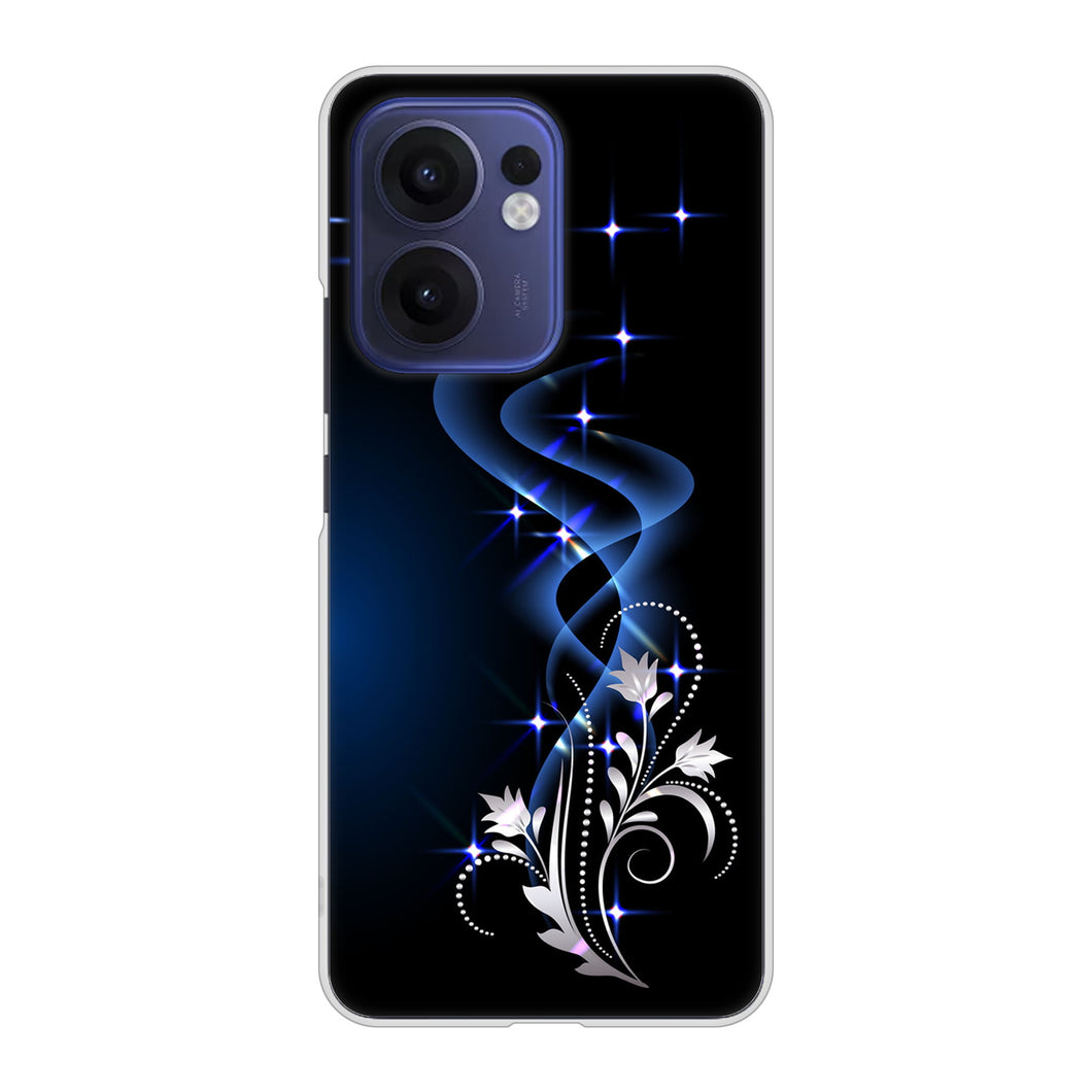 OPPO Reno13 A OPG05 UQ mobile 高画質仕上げ 背面印刷 ハードケース 【1278 華より昇る流れ】