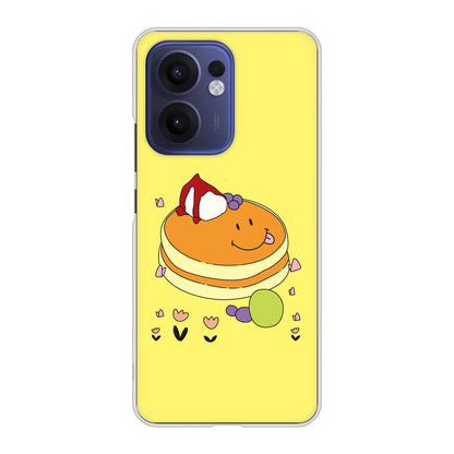 OPPO Reno13 A OPG05 UQ mobile 高画質仕上げ 背面印刷 ハードケーススイーツイラスト