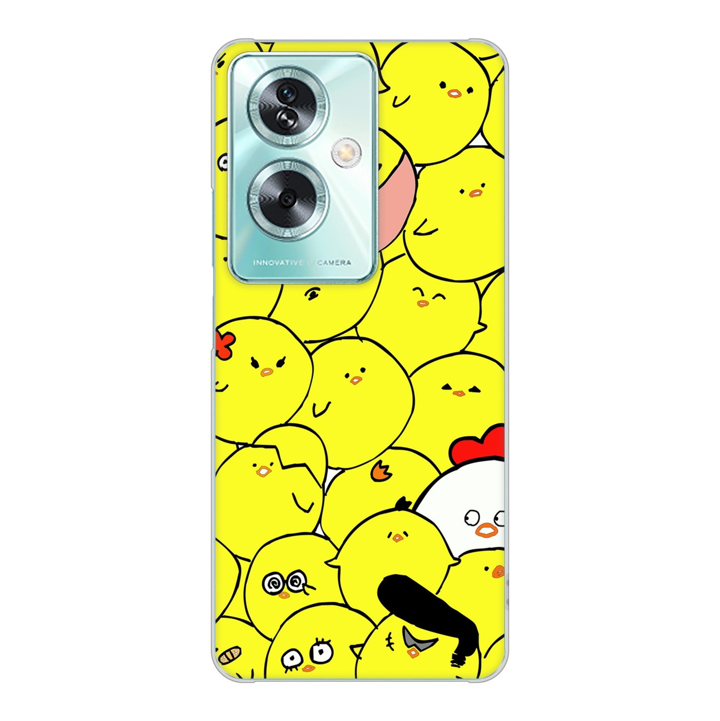 OPPO A79 5G 高画質仕上げ 背面印刷 ハードケース 【1031 ピヨピヨ】