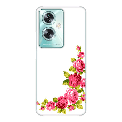 OPPO A79 5G 高画質仕上げ 背面印刷 ハードケースロマンチックなバラ