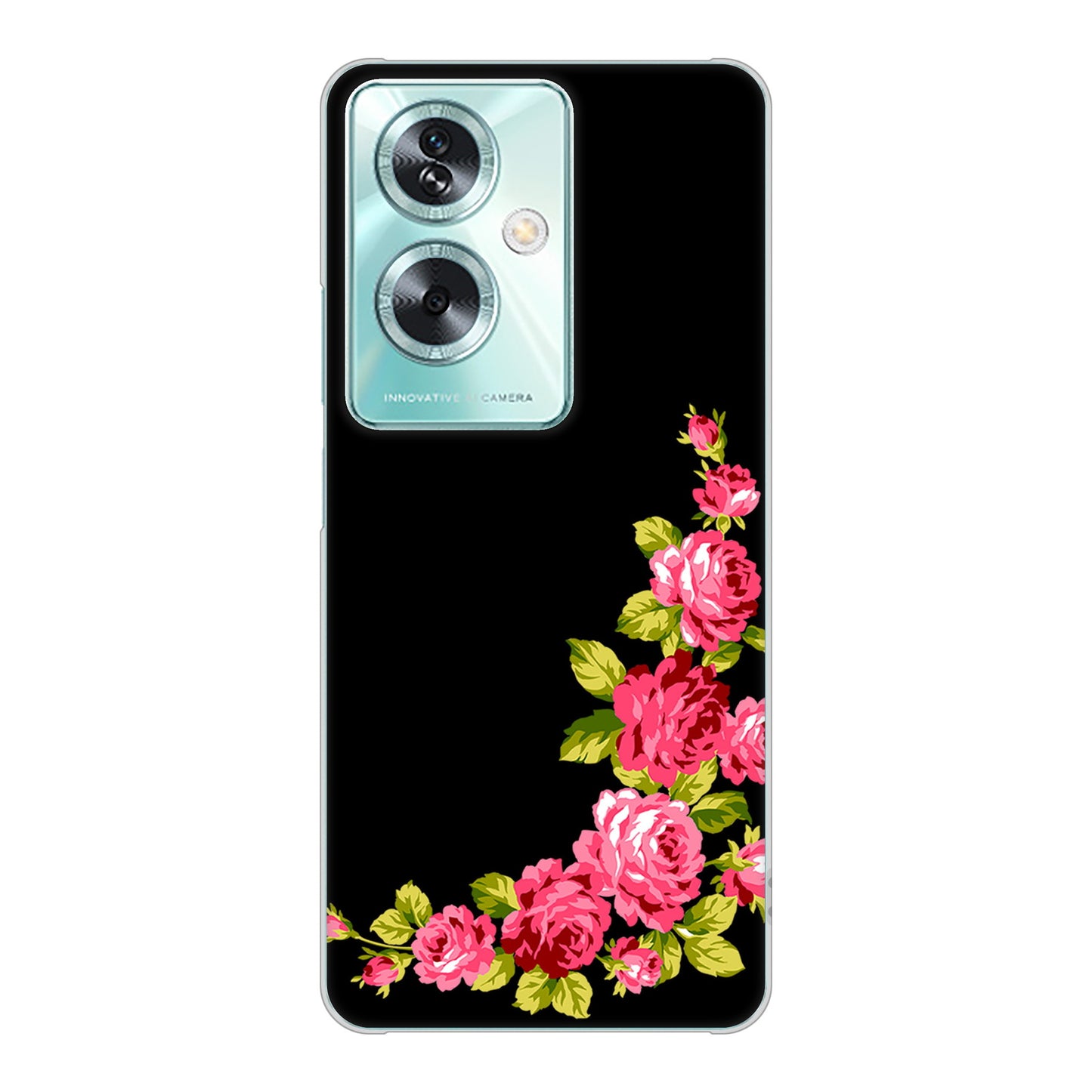 OPPO A79 5G 高画質仕上げ 背面印刷 ハードケースロマンチックなバラ