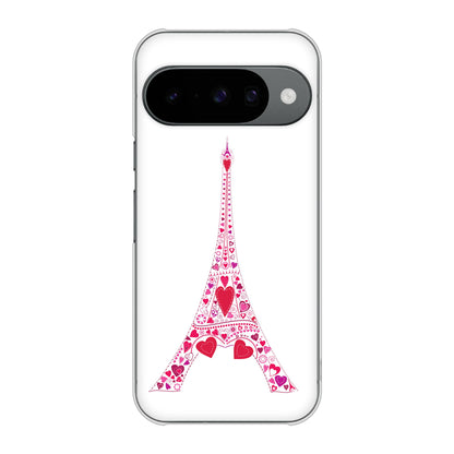 Google Pixel 10 高画質仕上げ 背面印刷 ハードケースLOVE フランス