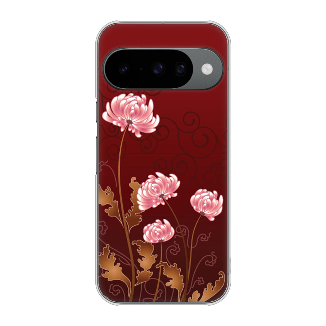 Google Pixel 10 高画質仕上げ 背面印刷 ハードケース 【375 優美な菊】