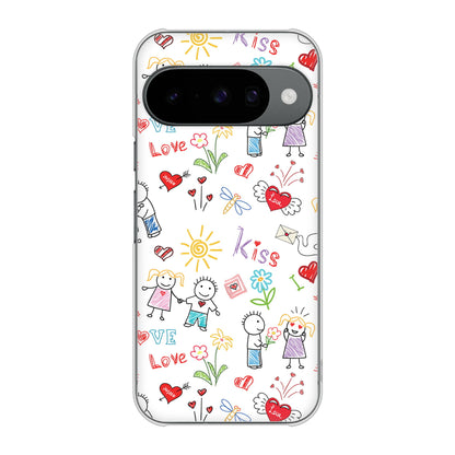 Google Pixel 10 高画質仕上げ 背面印刷 ハードケースカップル＆ファミリー