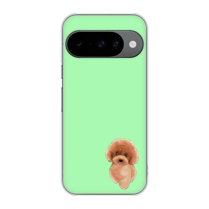 Google Pixel 10 高画質仕上げ 背面印刷 ハードケーストイプードルレッド