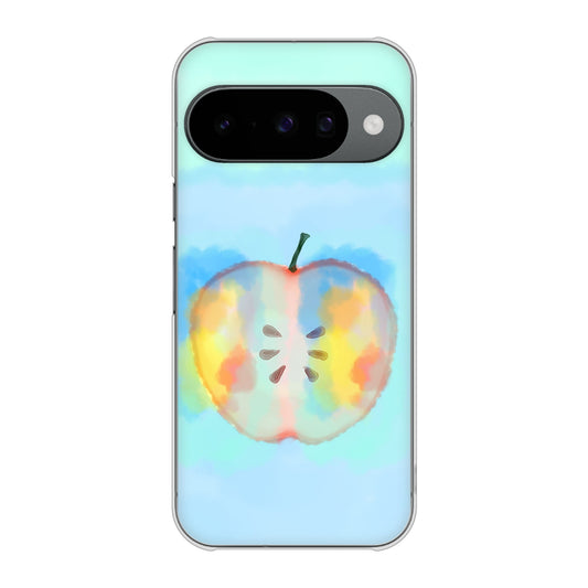 Google Pixel 10 高画質仕上げ 背面印刷 ハードケース 【YJ181 りんご 水彩181】