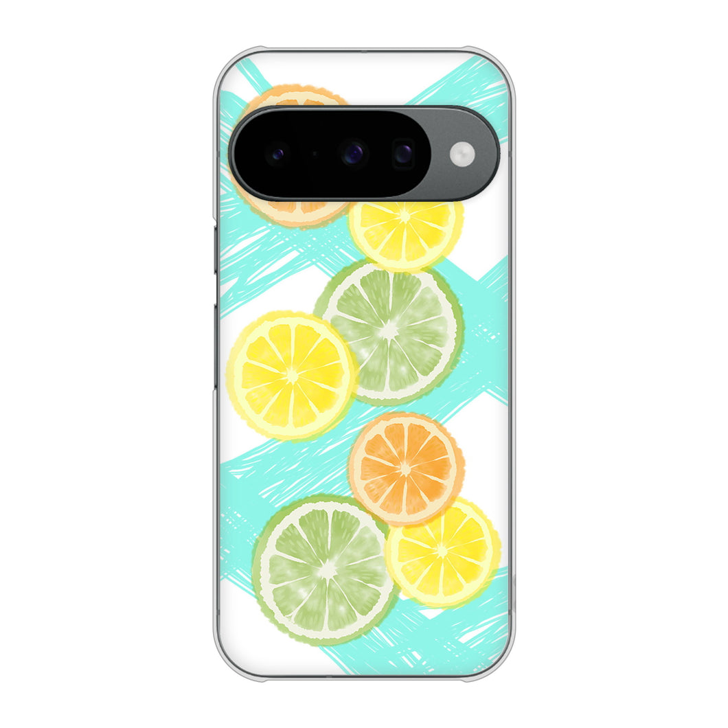 Google Pixel 10 高画質仕上げ 背面印刷 ハードケース 【YJ183 オレンジライム】