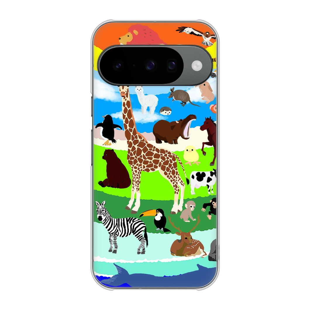 Google Pixel 10 高画質仕上げ 背面印刷 ハードケース 【YJ201 アニマルプラネット】