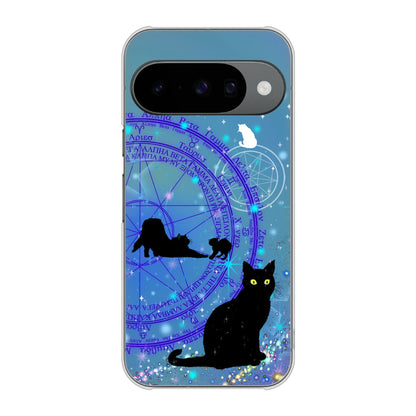 Google Pixel 10 高画質仕上げ 背面印刷 ハードケース魔法陣猫
