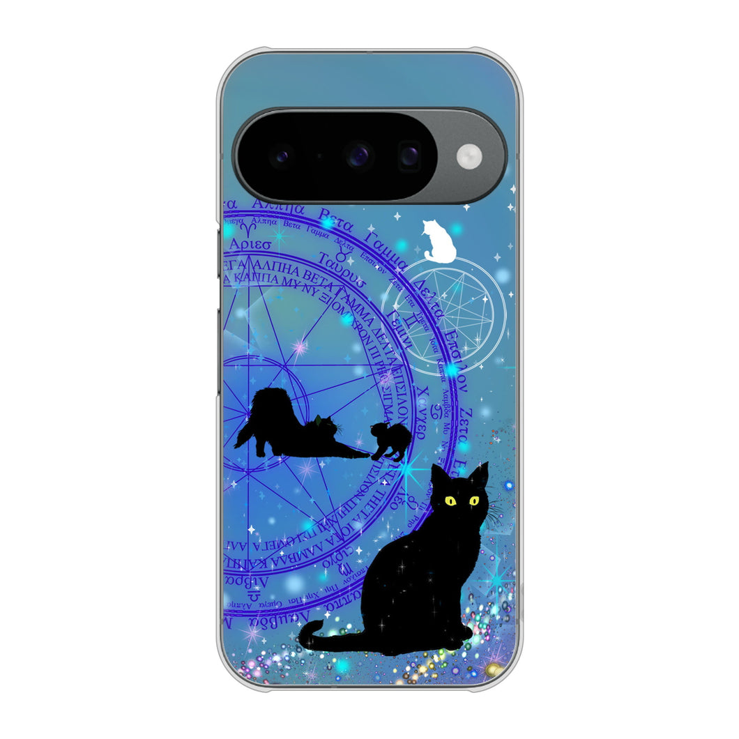 Google Pixel 10 高画質仕上げ 背面印刷 ハードケース魔法陣猫