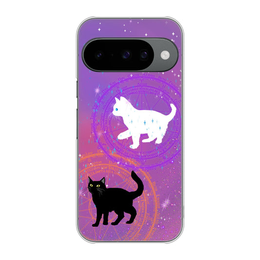 Google Pixel 10 高画質仕上げ 背面印刷 ハードケース魔法陣猫