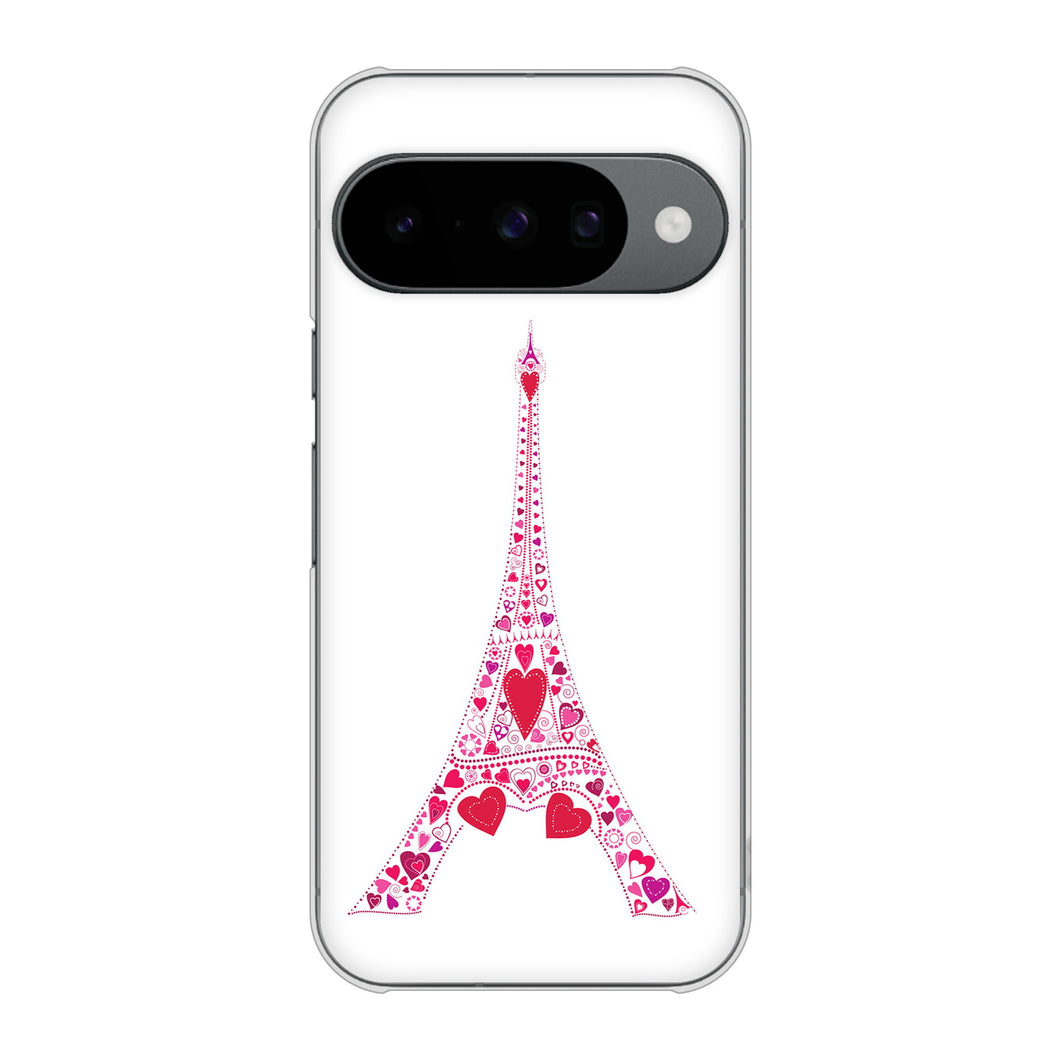 Google Pixel 10 Pro 高画質仕上げ 背面印刷 ハードケースLOVE フランス