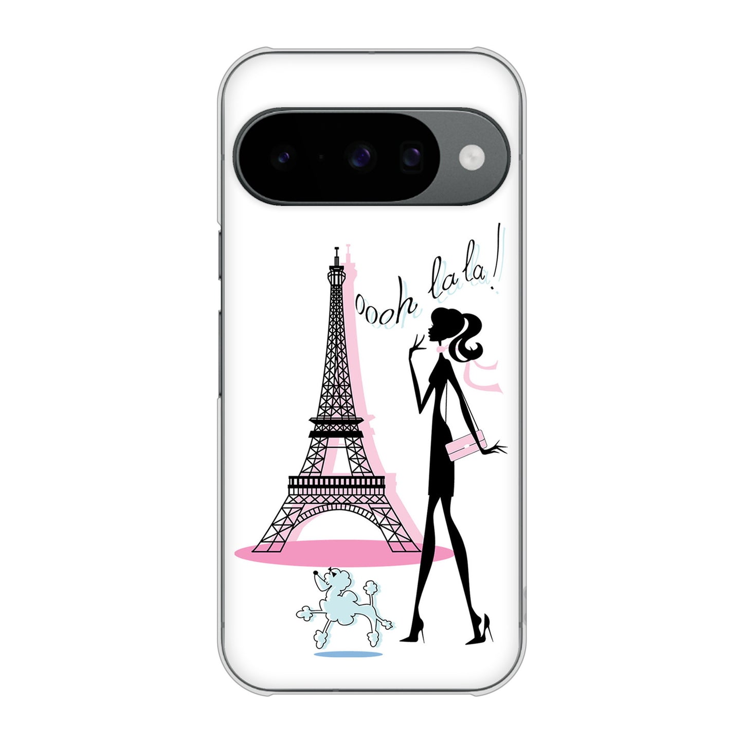 Google Pixel 10 Pro 高画質仕上げ 背面印刷 ハードケースLOVE フランス