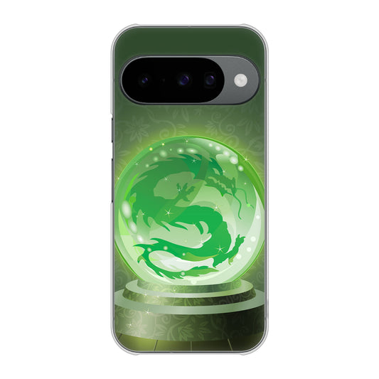 Google Pixel 10 Pro 高画質仕上げ 背面印刷 ハードケース 【439 水晶に浮かぶ龍】